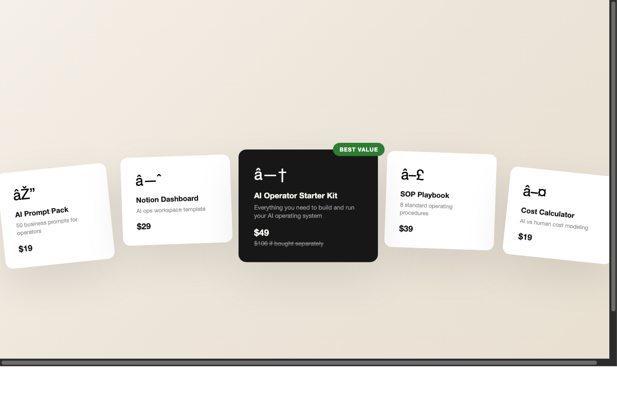 The AI Operator Starter Kit